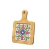 En stock Portavasos de Azulejo de Madera Maciza con Asa Aislamiento Térmico Salvamanteles Simple para Hogar de Madera Maciza para Mesa de Comedor Salvamanteles para Sopa y Arena