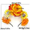 Diadema transfronteriza Nueva de Girasol Flor de Simulación Accesorios de Calavera Halloween Carnaval Fiesta Diadema en stock