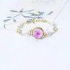 Pulsera de Moda con Flores Secas y Flores Reales, Marco de Cobre Dorado, Conservación del Color, Festival de los Cerezos de Wuhan, Joyería Artesanal Exquisita, Más Vendida Transfronteriza