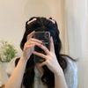 Pente para Franja de Princesa Acessórios de Cabelo Invertidos Pente com Laço Artefato para Cabelo Quebrado Grampo de Cabelo Acessório de Cabeça Grampo de Cabelo Pente de Cabelo Garfo de Cabelo