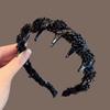 Exquisite Tiara de Miçangas para Mulheres 2025 Novo Estilo Tiara que Aumenta a Altura com um Toque de Luxo e Elegante Acessório de Cabelo
