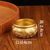 Bacia de Riqueza Cornucópia Ornamentos Bacia de Riqueza Artesanato de Metal Ouro de Areia Pequeno Lingote de Ouro Latão Sólido Cornucópia Wufu