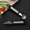 Nova ferramenta criativa multifuncional para travessa de frutas pegador de frutas e carnes escavador de bolas escultura de melancia colher de frutas