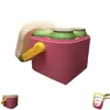 Mini Enfriador Retro Amazon para 4 Latas, Capacidad para 4 Latas de Bebidas, Mini Caja Enfriadora Retro