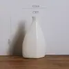 Jarrón de Cerámica Creativo con una Abertura Pequeña, Superficie Brillante Abstracta, Decoración Suave para el Hogar para Entrada, Mesa, Mueble de TV, Adorno Decorativo, Recipiente para Flores