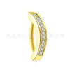 Jiangtitanium F136 Titanio Botón de Ombligo Liso Incrustado con Circonita Transfronterizo G23 Aleación de Titanio Joyería para Piercing Corporal Clavo de Ombligo