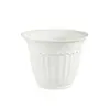Vendas Diretas de Fábrica E-commerce Transfronteiriço Vasos de Flores de Plástico com Padrão de Boca Redonda Vasos para Plantas Verdes em Relevo Vasos de Flores para Jardinagem Interna e Externa