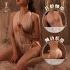 Lencería Sexy con Cuello en V Profundo, Encaje Transparente, No Necesita Quitarse en la Cama, Body Apasionado de Entrepierna Abierta para Mujer