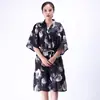 Bata de peluquería ropa de cliente de barbería servicio al cliente de salón de belleza moda salón de peluquería corte de pelo permanente tinte kimono marca de moda