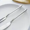 Faca de Manteiga de Aço Inoxidável Estilo Japonês, Espalhador de Manteiga, Faca para Geleia, Faca para Queijo e Sobremesa, Faca para Creme para Uso Doméstico