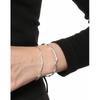 224/225 Pulsera de plata esterlina S925 para mujer, estilo coreano, diseño de nicho ins, minimalista, comodín, textura de línea irregular