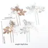 Nuevo Set de 3 Piezas Horquilla Blanca de Cerámica con Flor y Hoja Accesorios para el Cabello Tocado Nupcial para Boda Accesorios para el Cabello al Mayoreo