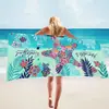 Toalha de Praia de Fibra Ultrafina Transfronteiriça que Absorve Água e Não Solta Fiapos, Personalizada com Fotos, Toalha de Praia Impressa Digital de Secagem Rápida da Amazon