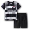 Ropa de Casa de Manga Corta con Dibujos de Coches para Niños Ropa Infantil Primavera Verano Traje de Verano Ropa para Aire Acondicionado Pijama K208