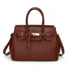 Comercio Exterior Transfronterizo Bolsos de Mujer 2025 Nuevo Estilo Europeo y Americano Simple Color Sólido Bolso de Hombro Bolso de Mano de Moda Venta al por Mayor