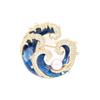 Broche de Perla de Agua Dulce con Forma de Spray de Zircón de Lujo Accesible Nuevo Lujoso Elegante Retro Pin para Traje Accesorios para Ramillete