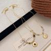 Nuevo Collar con Colgante de Cuentas de Ojo de Tigre Elegante y Exquisito Maillard Temperamento Lujoso Ligero Más Fácil de Combinar Cadena para Suéter Más Fácil de Combinar Mujeres