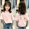 Camiseta de manga larga a rayas para niña, nueva colección de otoño 2026, top de algodón puro para bebés, camiseta interior infantil para otoño
