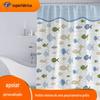 Amazon Impressão Digital 3D Poliéster Impermeável Cortina de Chuveiro Cortina de Chuveiro Tapete de Chão Vaso Sanitário Conjunto de Três Peças para Mapear Atacado