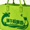 Bolsas de fieltro personalizadas para el Festival del Bote del Dragón, bolsas de regalo corporativas, regalos para reuniones anuales de empresa, regalos de festival, bolsas de fieltro, bolsas de asas, bolsas de mano