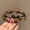 Grampo de Cabelo Coreano Dongdaemun Estampa de Leopardo Nuvem Cachorrinho Bola Diamante Rosa Grampo de Cabelo Doce Versátil Personalidade Grampo de Cabelo Pinça de Tubarão Grampo de Cabelo