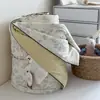 Colcha fina de verano suave y fresca estilo coreano, lavable a máquina, individual/doble, para aire acondicionado, con spandex de piel de hielo para comercio transfronterizo