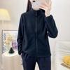 Chaqueta Polar para Exterior de Otoño e Invierno con LOGO Personalizado para Hombre, Color Sólido, Cuello Vertical, Chaqueta Polar para Mujer Cortavientos Cálida