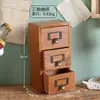 Elevador de Monitor tipo Cajón Madera Retro Escritorio Multifuncional Computadora Completa HN37ZZ1 Gabinete de Oficina