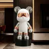 Figura de Oso Cool con Lentejuelas de Moda Decoración Moderna de Lujo Ligero para Sala de Estar, Mueble de TV, Gabinete de Entrada Venta Directa de Fábrica Se Puede Enviar en Nombre de Otros