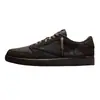 Zapatillas deportivas de baloncesto Jordan 1 de caña baja para hombre y mujer, AJ1 Lightning Reverse Swoosh Black Warrior Mocha, transfronterizas europeas