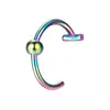 Joyería Estilo Europeo y Americano en Stock, Anillos Falsos para Labios de Acero Inoxidable Sin Perforación, Suministro de Comercio Electrónico Transfronterizo, Anillos para la Nariz, Piercings para Labios, Tachuelas para Labios