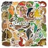 50 Pegatinas de Gecko Decorativas para Guitarra, Scooter, Maletero, Taza de Agua, Papelería de Escritorio, Pegatinas para Cuaderno