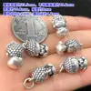 S999 Plata Pura Retro Colgante Buda Maitreya Xiaomei Pulsera de Cuerda Trenzada a Mano Collar Accesorios DIY Hechos a Mano