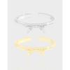 Anillo abierto de plata de ley S925 para mujer, estilo coreano INS, diseño de lujo, ligero y combinable, 1278
