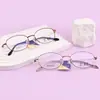 Armazón de Gafas de Titanio Puro, Armazón de Gafas Retro Pequeño para Mujer, Gafas Graduadas Danyang, Gafas para Miopía, Armazón de Gafas Ópticas 1251