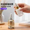Botella Gotero de Aceite Esencial de 30 ml en Stock, Botella de Vidrio de Doble Capa con Anillo Dorado y Plateado de 50 ml para Líquido Esencial, Botella Dispensadora Cosmética
