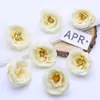 Cabezas de Flores de Peonía Artificiales Más Vendidas Transfronterizas para Accesorios de Cabello DIY y Materiales Decorativos, Cabezas de Flores de Peonía Falsas para Decoración Interior y Exterior