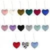 Amazon Corazón Accesorios para Árbol de Navidad Decoraciones Decoraciones Navideñas Adornos Colgantes Nuevos Adornos Colgantes Rellenos de Algodón de Terciopelo con Forma de Corazón
