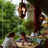 Araña de Estilo Americano, Araña de Madera Retro y Nostálgica para Balcón, Araña Sencilla de Estilo Francés para Restaurante, Araña para Pasillo de Cafetería y Bar