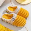Chinelos de Algodão para Casal Outono e Inverno 2022 Femininos Internos Antiderrapantes Base Grossa Quentes para Casa Masculinos Sapatos de Pelo Sapatos Lua