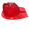 Sombrero de Alarma de Incendio Rojo Transfronterizo Sombrero de Bombero Sombrero de PVC Material Sombrero de Juguete para Niños Sombrero para Fiesta Escenario