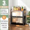 Estante de Almacenamiento de Cocina Gabinete de Almacenamiento Multicapa con Puerta Gabinete de Almacenamiento para Espacio de Pared Estantería de Acero Gabinete de Exhibición a Prueba de Polvo para Sala de Estar