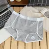 5235 Calcinha Infantil Estilo Esportivo de Cintura Baixa Amiga da Pele Respirável Calcinha Quatro Cantos Forro de Algodão Puro Probiótico Calcinha que Abraça o Quadril Feminina