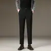 Ropa de Hombre Fengshe / Pantalones Casuales Rectos Sueltos de Hombre para Primavera y Otoño Pantalones de Traje Ajustados de Hombre Pantalones Largos de Negocios Gruesos