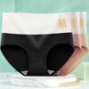 Ropa Interior de Cintura Alta para Mujer Entrepierna de Algodón Antibacteriana Levanta Vientre Cadera Talla Grande Sin Costuras Transpirable Cuatro Estaciones Calzones de Algodón Puro