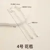 Cadena de extensión de acero de titanio, pulsera de perlas ajustable, cadena de extensión para collar, cadena para clavícula, cadena de cola, accesorios de cadena con cierre de langosta