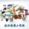 Portalápices de cerámica de estilo japonés para verduras y frutas, miniportapinceles, para gatitos, pequeños adornos artísticos creativos.