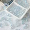 Sereia Ji Borboleta Colorida Pequenas Asas Furo Reto Contas Artesanal Material DIY Pulseira Corrente de Celular Acessórios de Contas Soltas