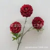 Flores Artificiales 3 Cabezas Peonía de Mil Capas Crisantemo Koi Salón de Bodas Arreglo de Lugar Arreglo Floral Pasillo Flores Falsas Exportación