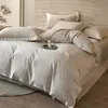 Juego de Cuatro Piezas de Algodón Jacquard de Fibra Larga de Lujo, Funda de Edredón Amigable con la Piel para Dormir Desnudo, Algodón Puro de Tacto de Alta Gama, Ropa de Cama para Dormitorio Principal